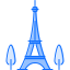Eiffel tower icon 64x64