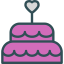 Wedding cake icon 64x64