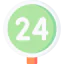 24 hours Symbol 64x64