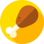 Chicken leg icon 64x64