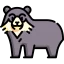 Spectacled bear icon 64x64