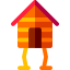 Wooden house icon 64x64