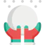 Снежный шар иконка 64x64