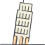 Leaning tower of pisa ícono 64x64
