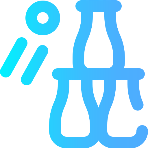 Bottle throw icon