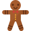 Gingerbread man icon 64x64