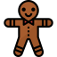 Gingerbread man icon 64x64