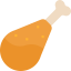 Chicken leg icon 64x64