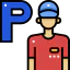 Parking worker icon 64x64