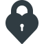 Heart lock icon 64x64