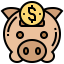 Piggy bank 图标 64x64