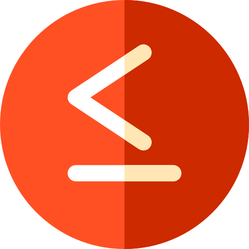 Is less than or equal to icon