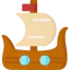 Viking ship icon 64x64