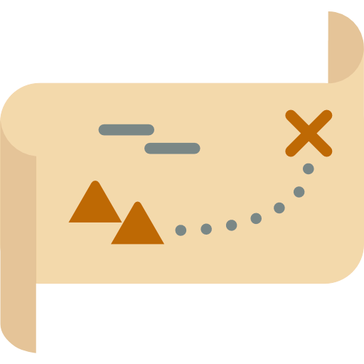 Treasure map icon