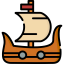 Viking ship icon 64x64