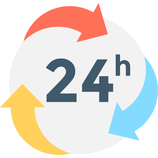 24 hours icon