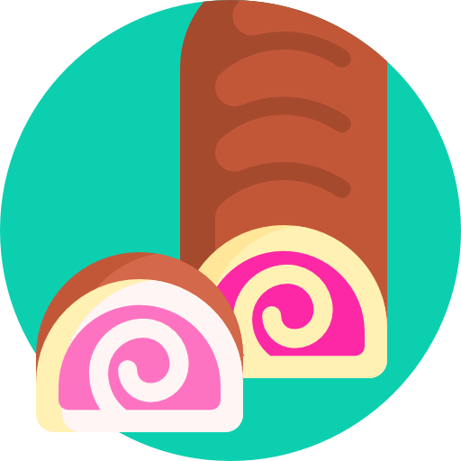 Roll cake icon