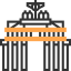 Brandenburg gate icon 64x64