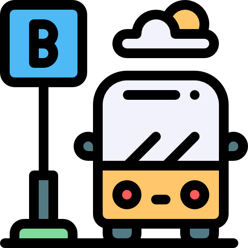 Bus stop icon