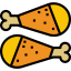Chicken leg icon 64x64