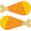 Chicken leg icon 64x64