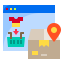 Online shopping icon 64x64