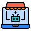 Online shopping icon 64x64