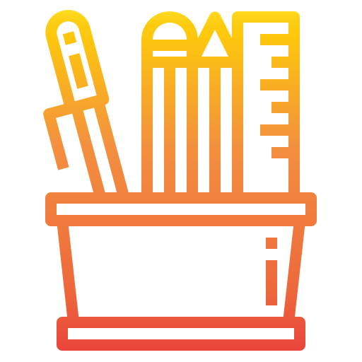 Pencil case icon