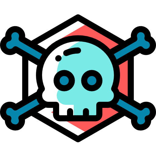 Skull and bones icon