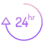 24 hours 图标 64x64
