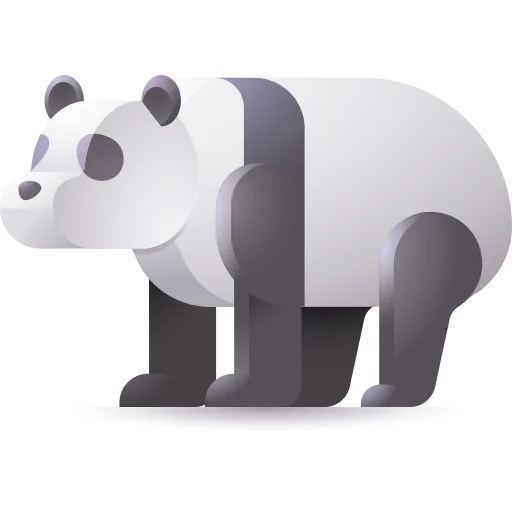 Panda bear icon