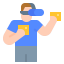 Virtual reality glasses Symbol 64x64