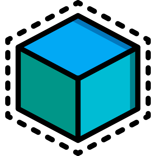 3d printing cube icon