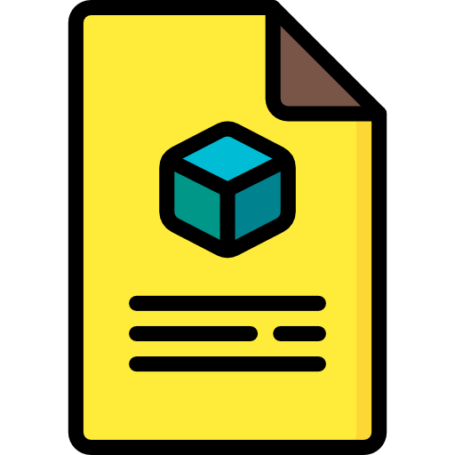 3d printing document icon