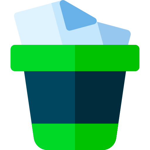 Trash can icon