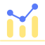 Line chart icon 64x64