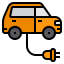 Electric car icon 64x64