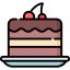 Chocolate cake icon 64x64