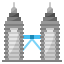 Petronas twin tower icon 64x64