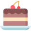 Chocolate cake icon 64x64