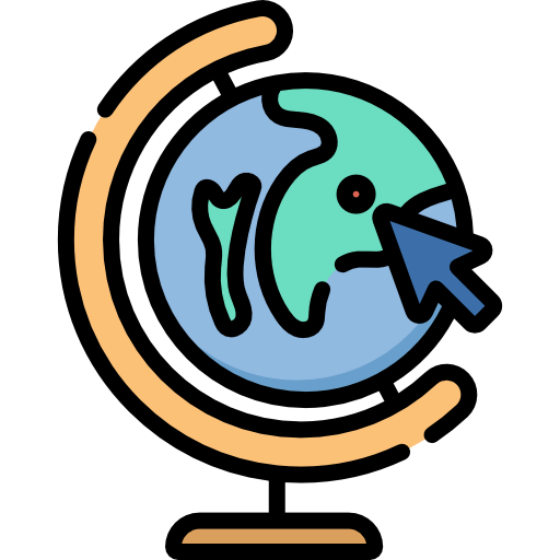 Earth globe icon