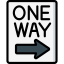 One way アイコン 64x64
