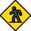 Pedestrian crossing ícono 64x64
