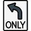 Turn left icon 64x64