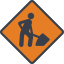 Road work icon 64x64