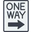 One way アイコン 64x64