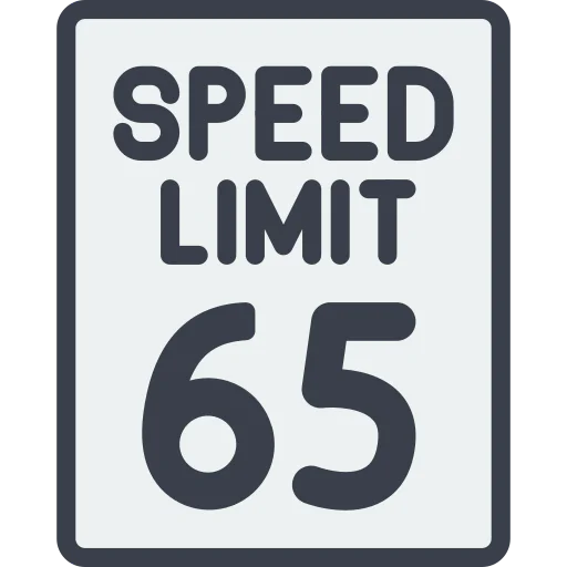 Speed limit icon