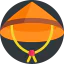 Bamboo hat icon 64x64