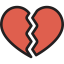 Broken heart icon 64x64