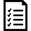 List document interface symbol icône 64x64